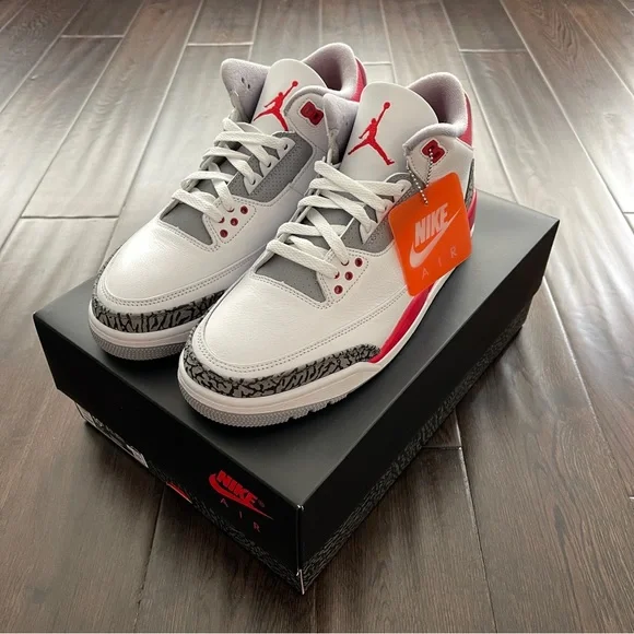 Nike Air Jordan 3 Retro Fire Red Men’s Basketball Shoes 10.5 DS